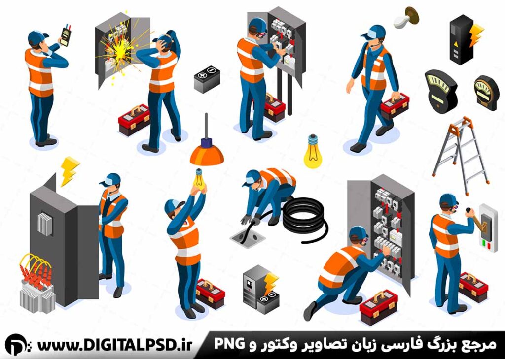 دانلود وکتور لایه باز برق کشی