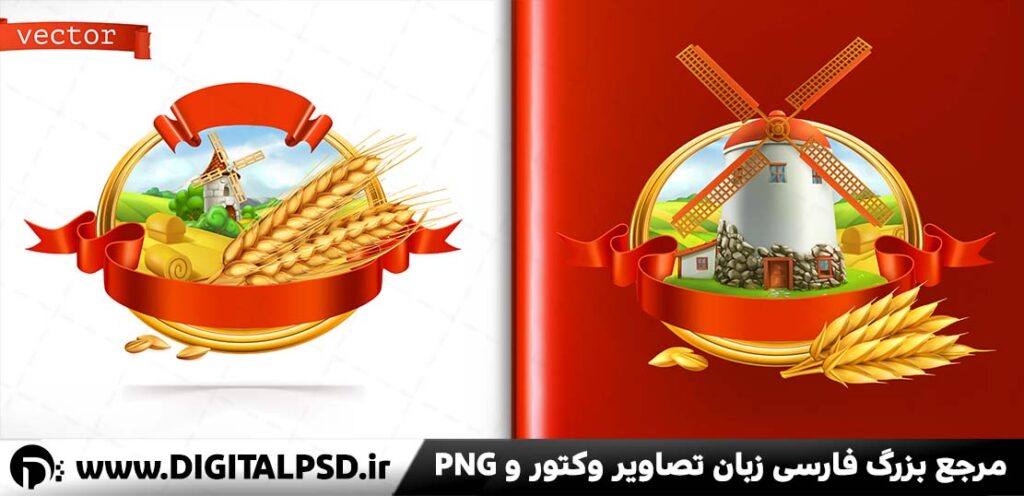 دانلود وکتور گندم