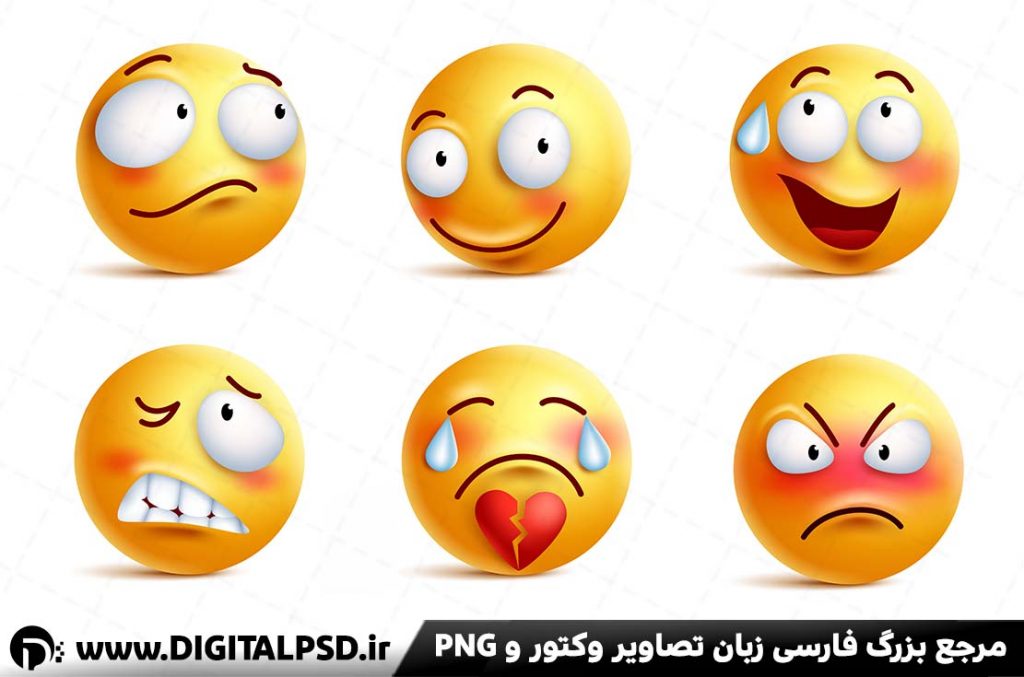 دانلود وکتور لایه باز ایموجی