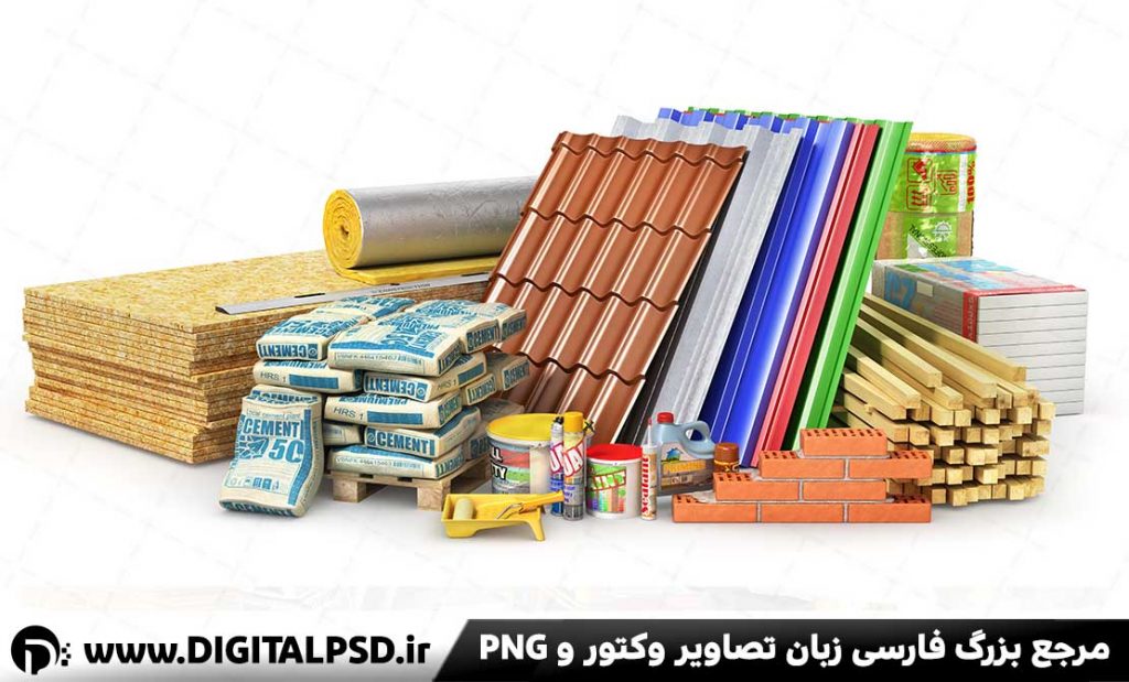 والپیپر مصالح ساختمانی | عکس سیمان