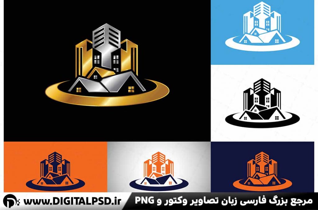 وکتور لوگو املاک و بنگاه باکیفیت