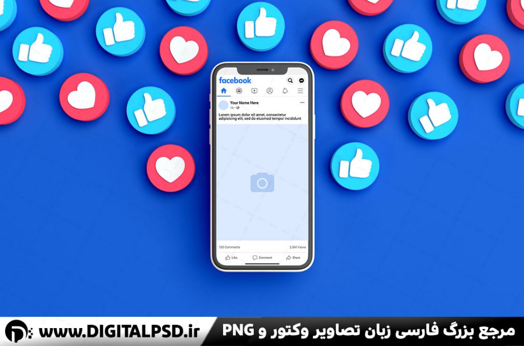 دانلود طرح موکاپ لایه باز موبایل