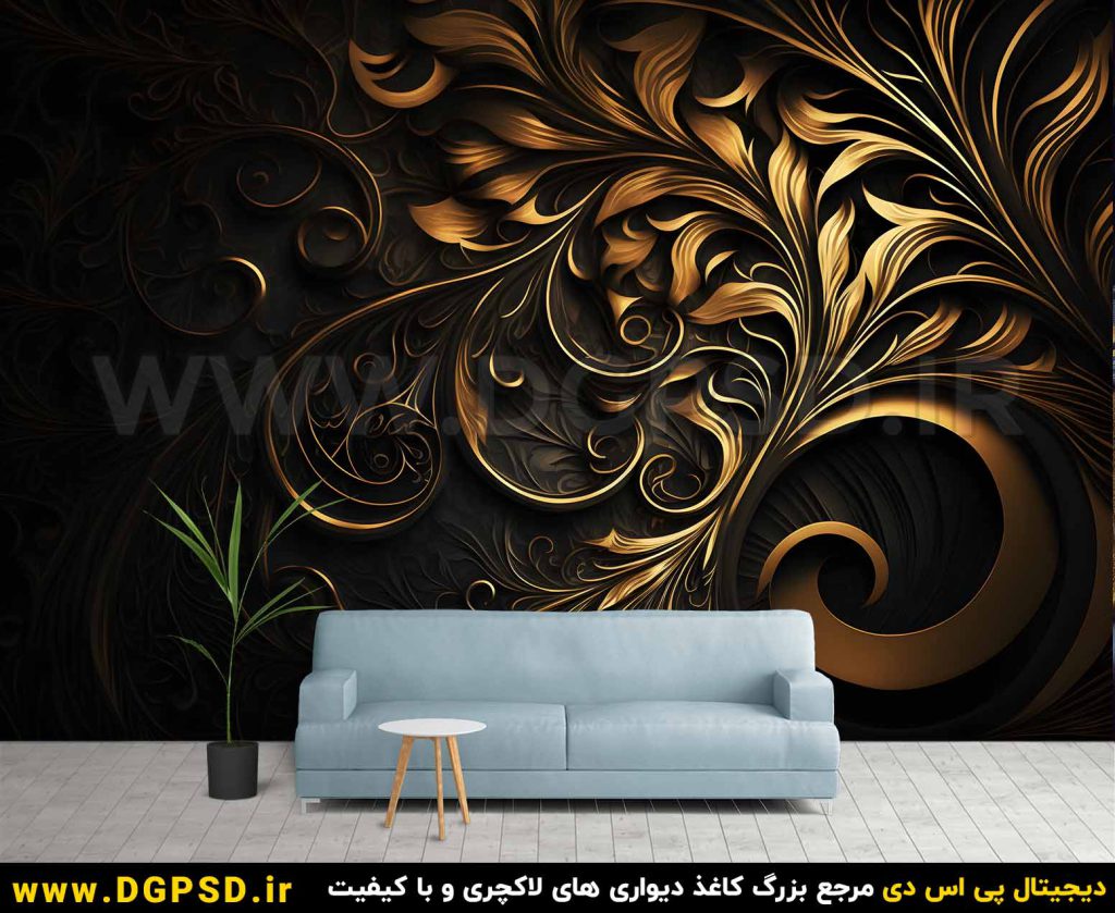 طرح کاغذ دیواری لوکس کد21