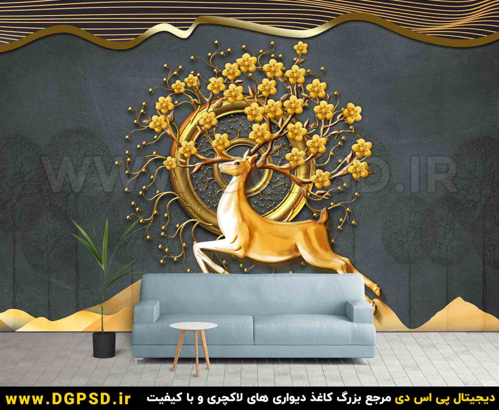 طرح کاغذ دیواری سه بعدی کد10