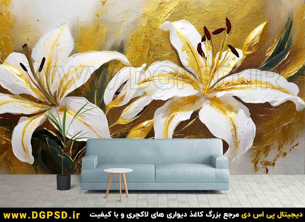 طرح کاغذ دیواری سه بعدی کد50
