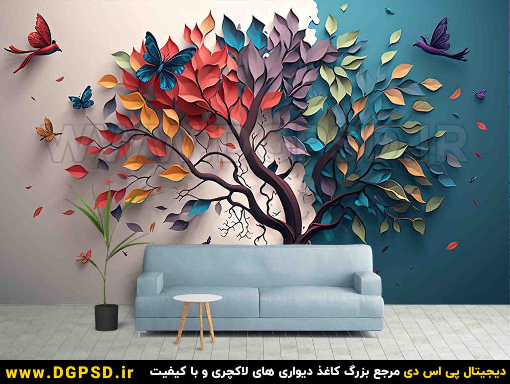 دانلود طرح کاغذ دیواری سه بعدی