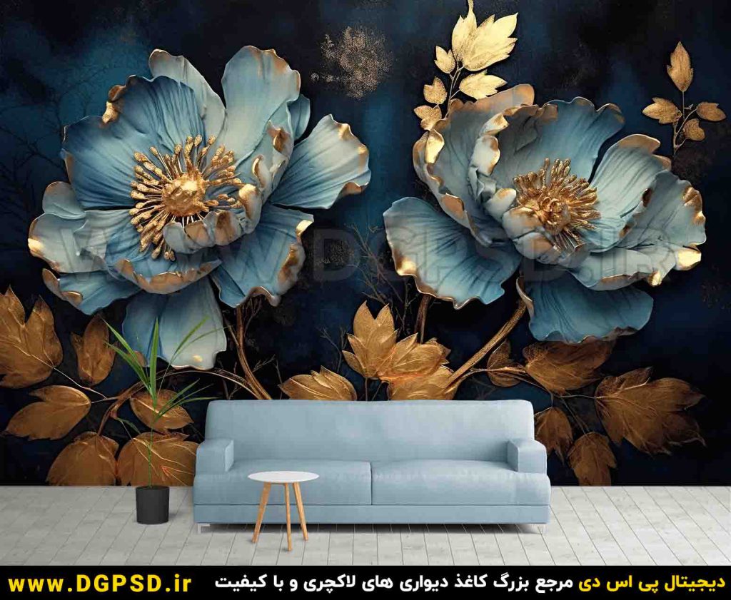 طرح کاغذ دیواری سه بعدی کد58