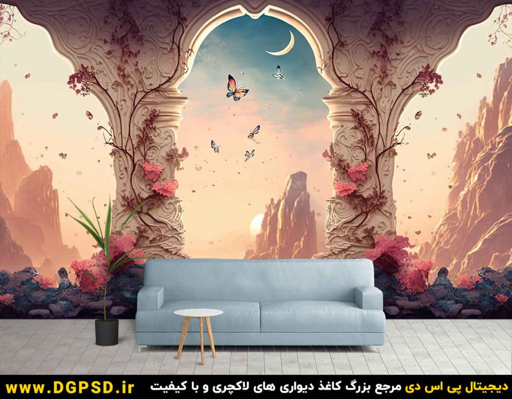 طرح کاغذ دیواری سه بعدی کد71