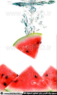 دانلود عکس با کیفیت هندوانه در آب
