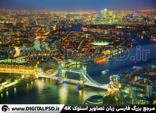 دانلود عکس با کیفیت شهر لندن در شب