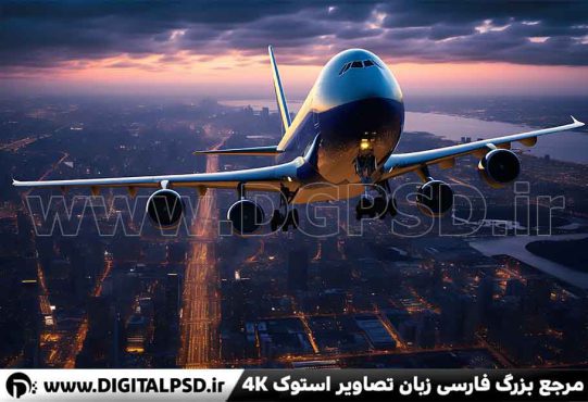 دانلود عکس با کیفیت هواپیما در آسمان