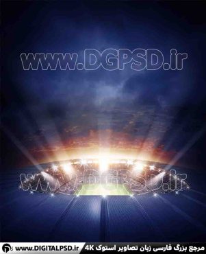 دانلود عکس با کیفیت سقف نورانی استادیوم فوتبال
