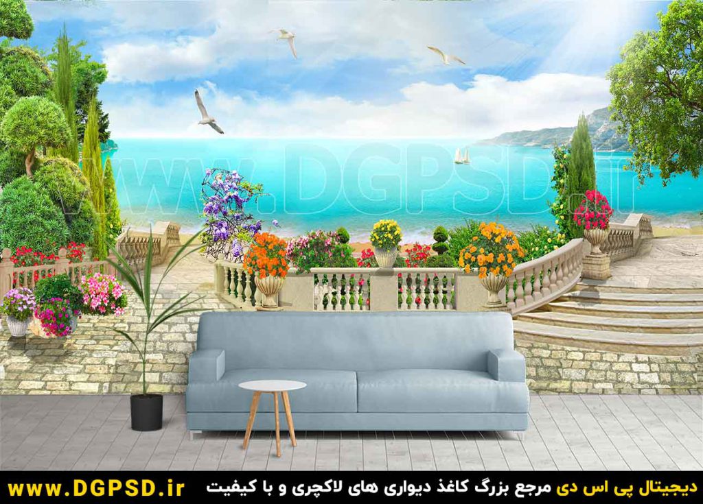 دانلود طرح کاغذ دیواری لوکس منظره