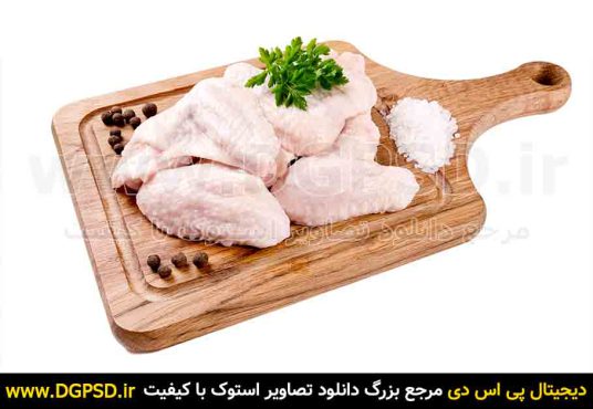 دانلود عکس گوشت مرغ روی تخته