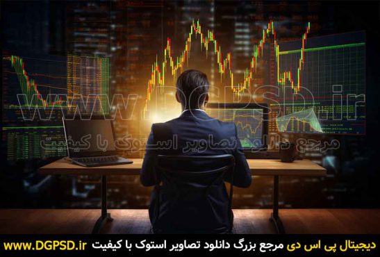 دانلود عکس مرد در حال ترید کردن