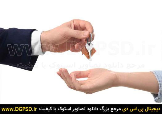 عکس کلید دادن به دست دیگری مشاور املاک