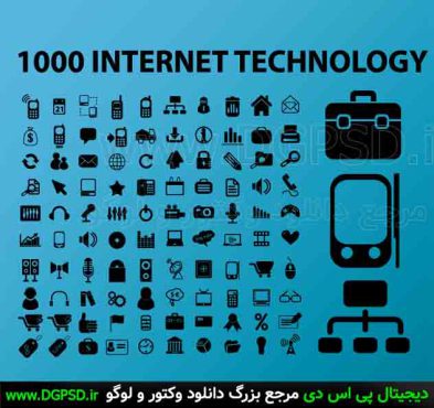 دانلود 100 آیکون فناوری و اینترنت 