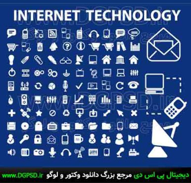 دانلود ۱۰۰ آیکون اینترنت و فناوری