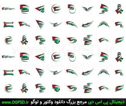 دانلود 48 وکتور پرچم فلسطین با کیفیت