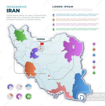 دانلود اینفوگرافیک کشور ایران