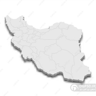 وکتور زیبای نقشه کشور ایران