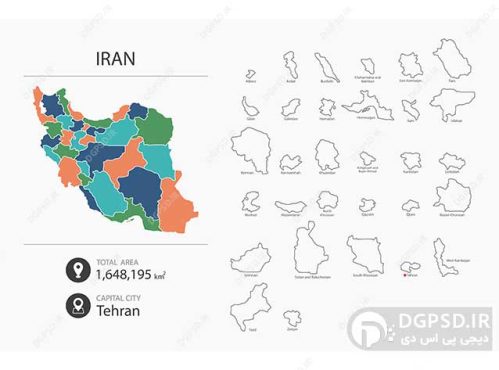 طرح اینفوگرافیک ایران