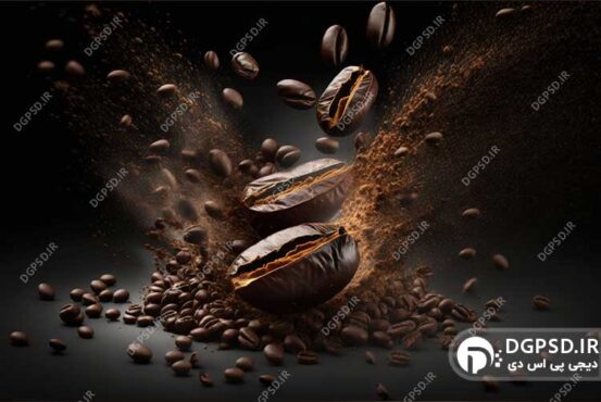 نمونه والپیپر دانه های قهوه با کیفیت