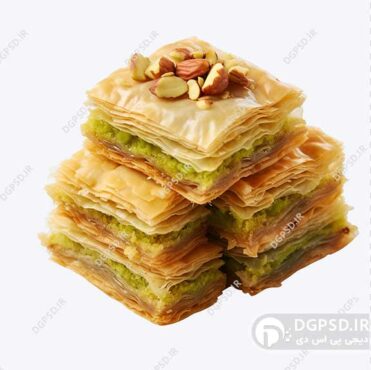 عکس باقلوا با مغز پسته و بادام