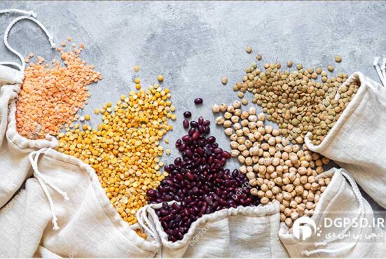 نمونه عکس تبلیغاتی حبوبات