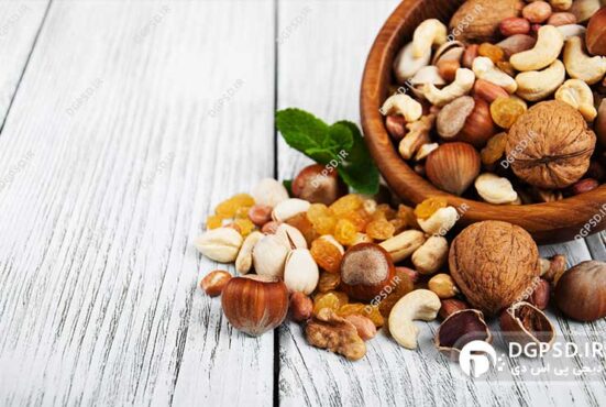 عکس تبلیغاتی آجیل با کیفیت عالی