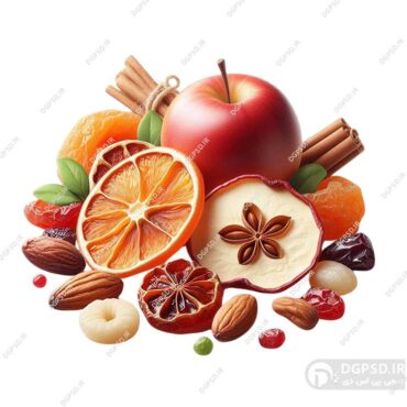 عکس با کیفیت میوه خشک ساخته هوش مصنوعی