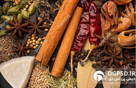 نمونه عکس انواع ادویه جات با دارچین