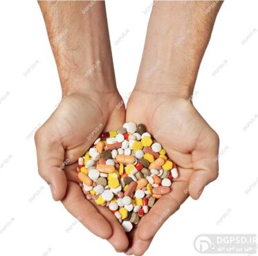 عکس با کیفیت دارو در دست بدون زمینه