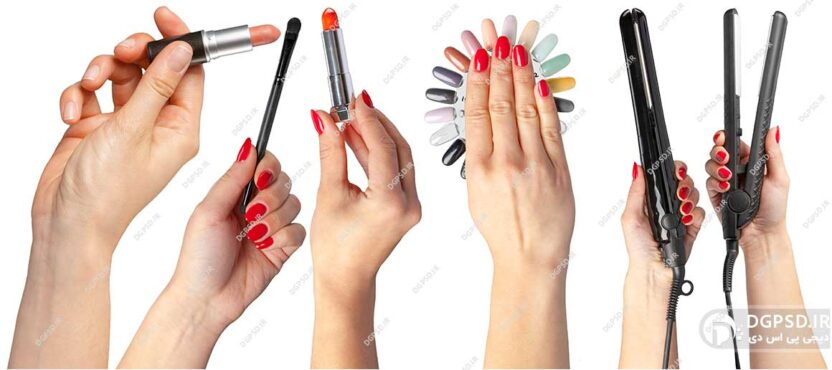 عکس تبلیغاتی کاشت ناخن زمینه سفید